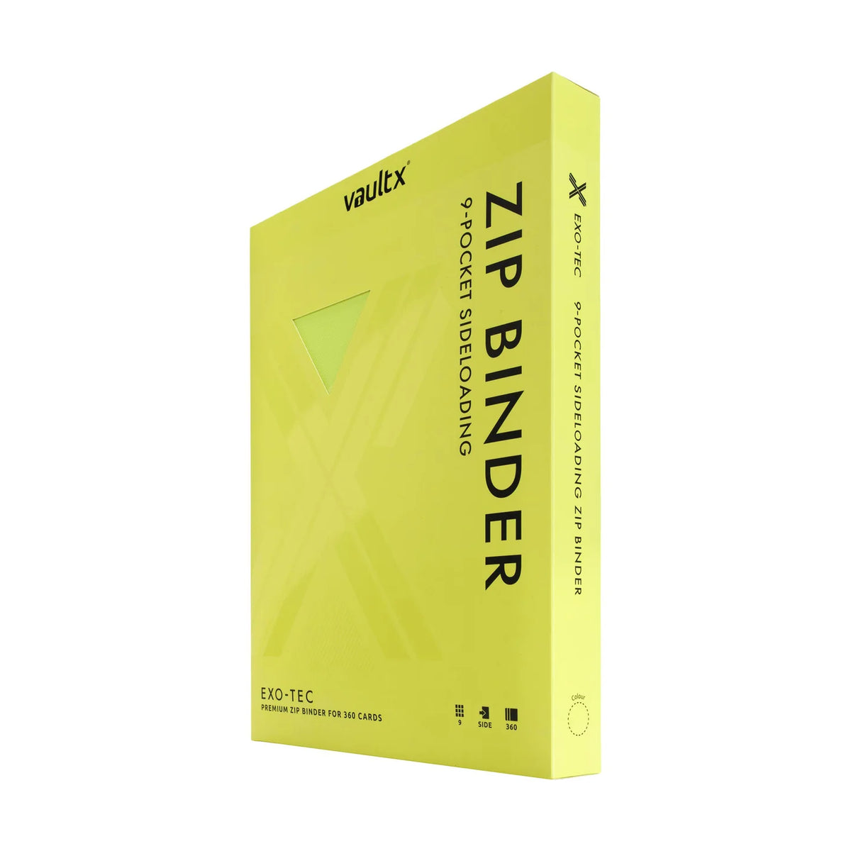 Custom - 9-Pocket Binder – Neon Yellow