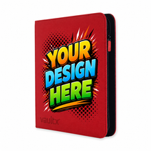 12-Pocket Exo-Tec® Zip Binder – Fire Red