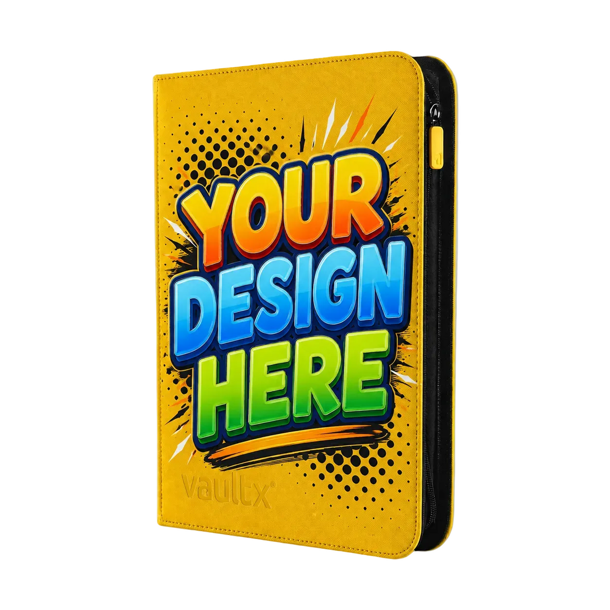 Custom - 9 Pocket Zip Binder – Sunrise Yellow