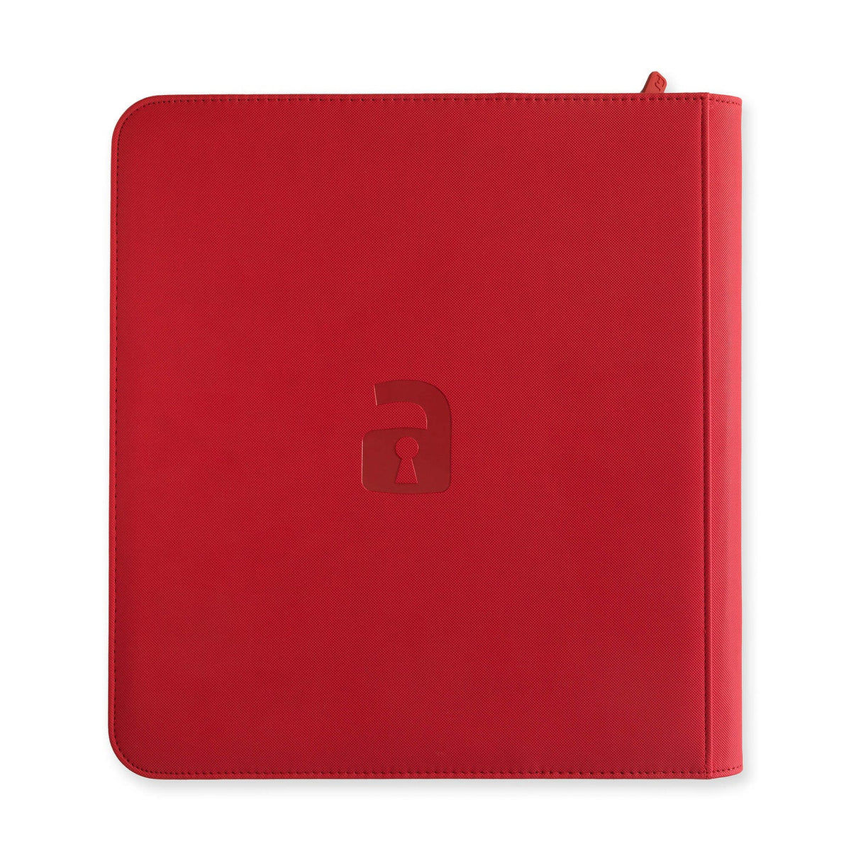12-Pocket Exo-Tec® Zip Binder – Fire Red