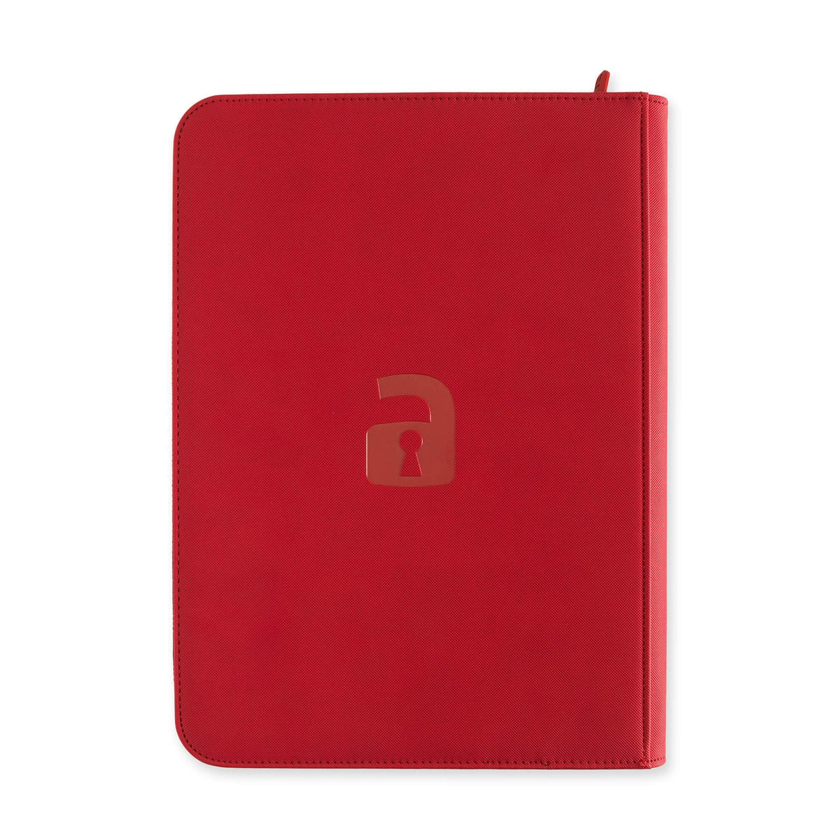 Custom - 9-Pocket Zip Binder – Fire Red