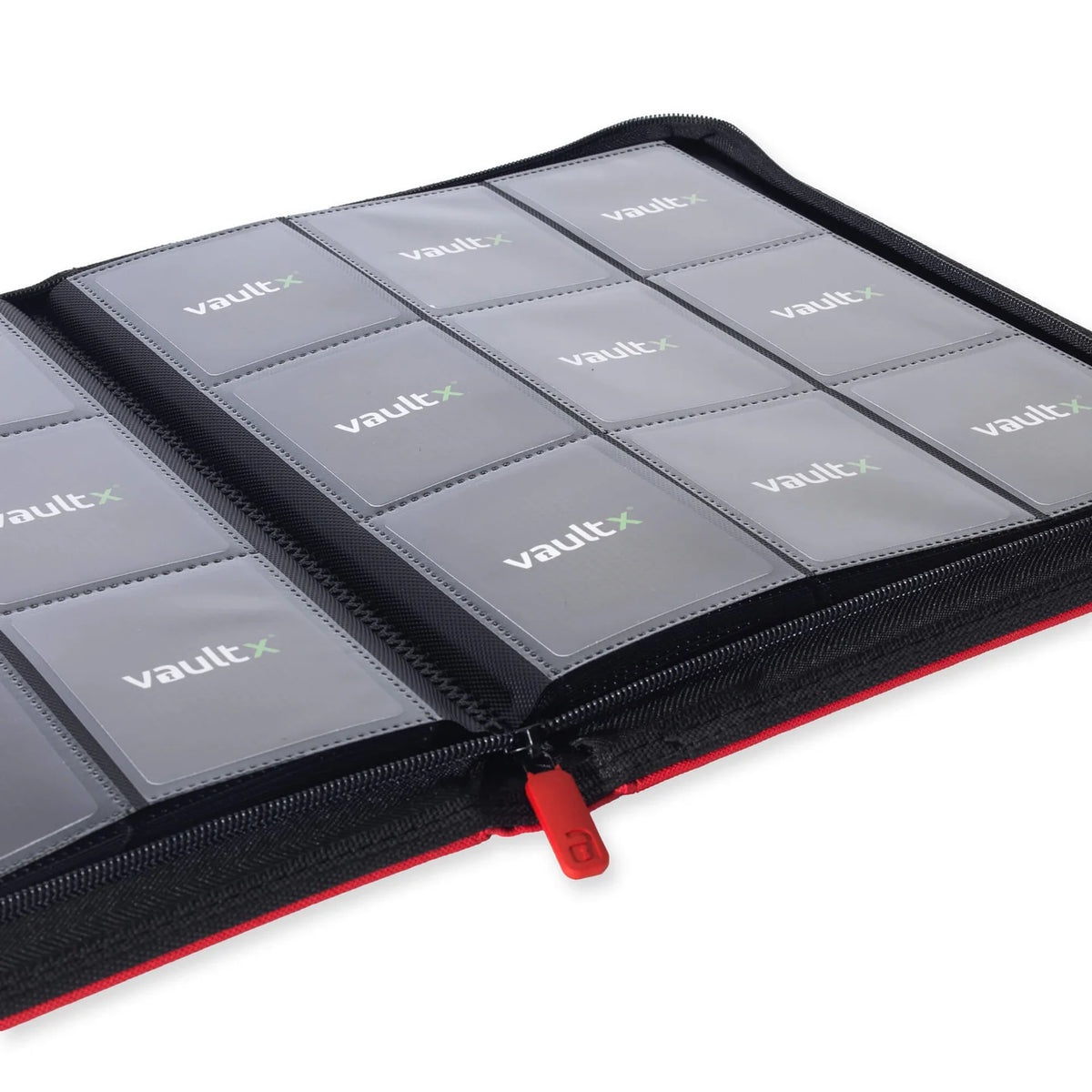 Custom - 9-Pocket Zip Binder – Fire Red