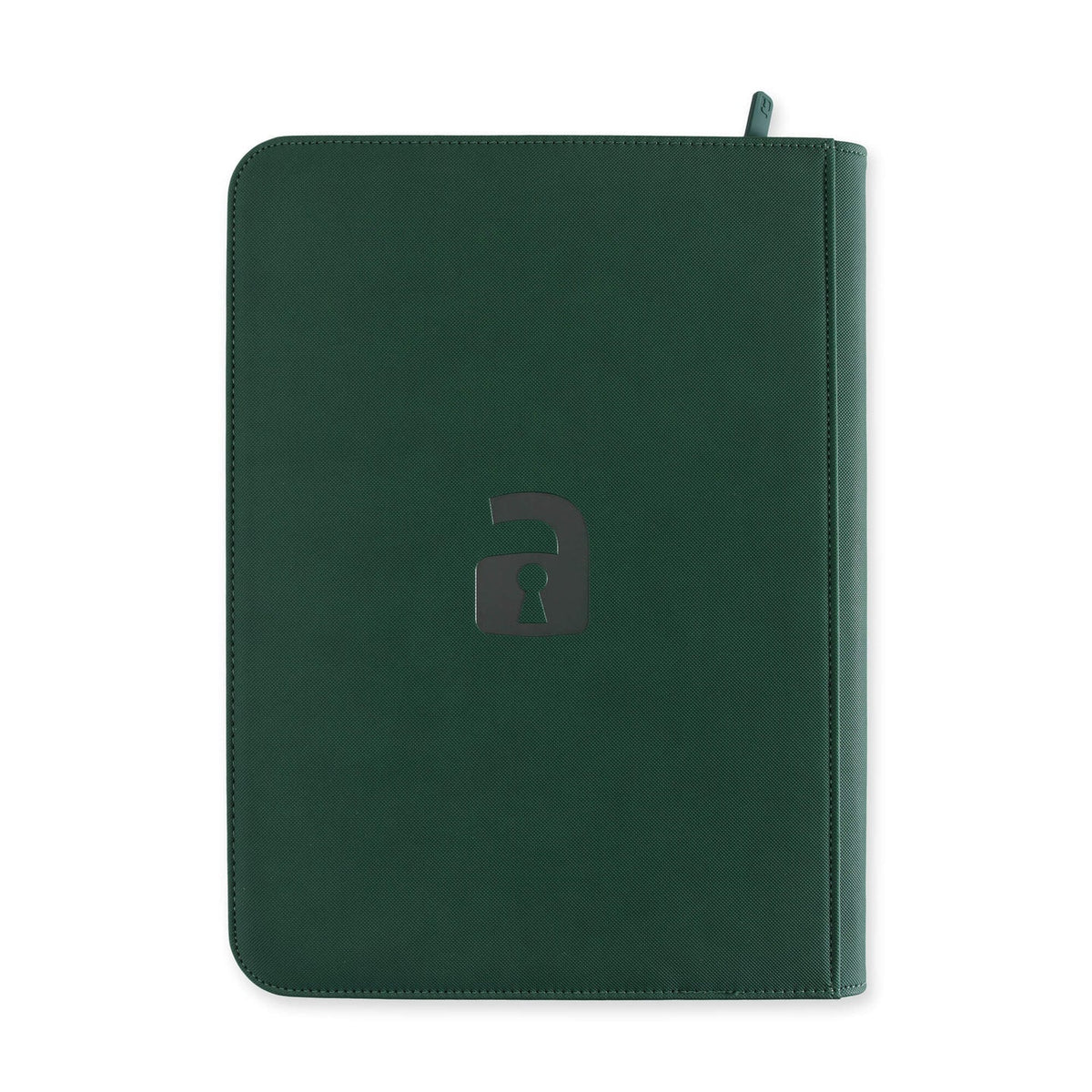Custom - 9-Pocket Zip Binder – Forest Green back