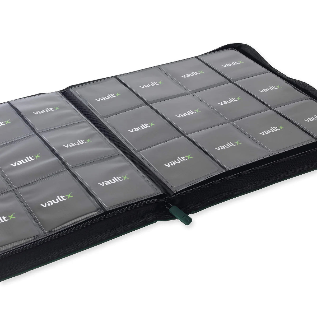 12-Pocket Exo-Tec® Zip Binder – Forest Green