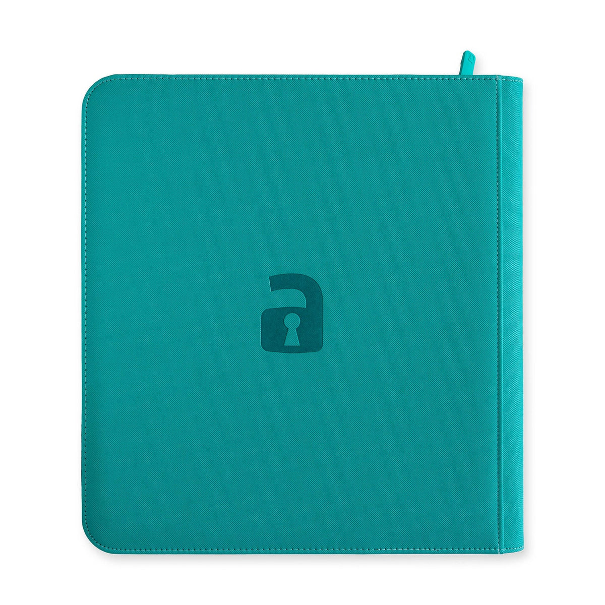 12-Pocket Exo-Tec® Zip Binder – Ocean Blue back
