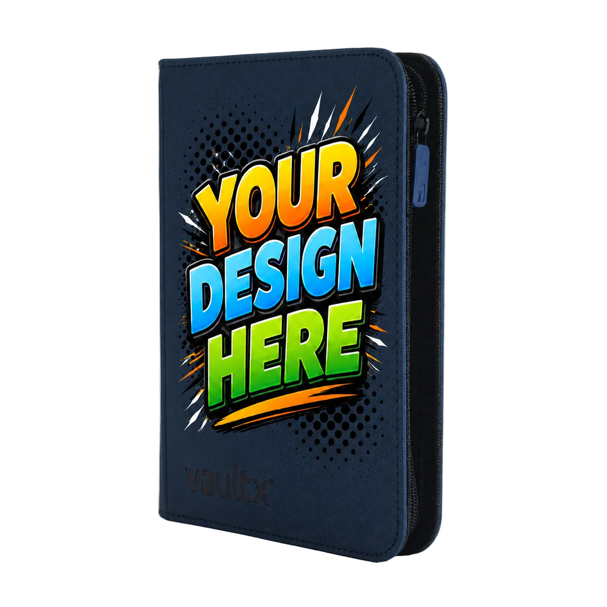 Custom - 4-Pocket Zip Binder – Royal Blue